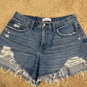 Abercrombie distressed Denim Shorts